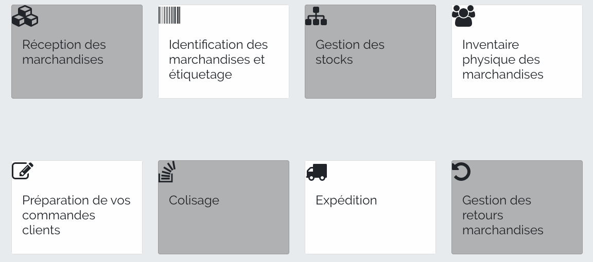 Odoo - Echantillon n°1 pour trois colonnes