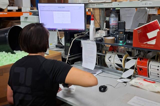 Preparación de pedidos en el software de almacén