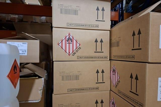 entreposage de produits dangeureux