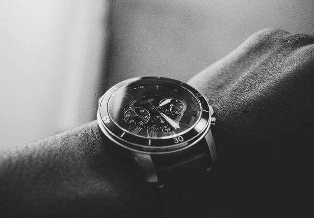 A watch on a man's wrist
