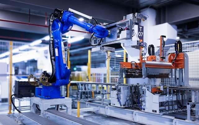 A robot in a factory